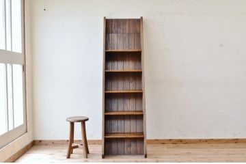 アンティーク家具　高級品!総桐材の階段風飾り棚(陳列棚)