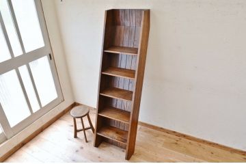 アンティーク家具　高級品!総桐材の階段風飾り棚(陳列棚)