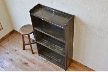 アンティーク家具　古い木のアンティーク本棚