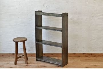 アンティーク家具　古い木のアンティーク本棚