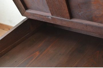 アンティーク家具　総栗材!大振りで上質な帳場机(ライティングビューロー)