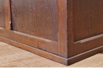 アンティーク家具　総栗材!大振りで上質な帳場机(ライティングビューロー)