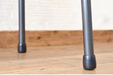 アンティーク家具　古い一枚板の鉄脚テーブル3　(机、作業台)