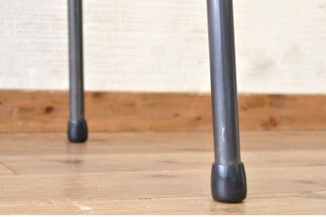 アンティーク家具　古い一枚板の鉄脚テーブル4　(机、作業台)