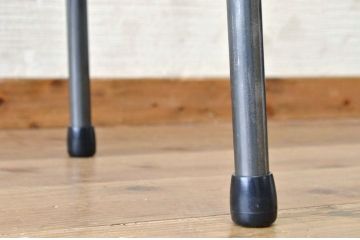 アンティーク家具　古い一枚板の鉄脚テーブル6　(机、作業台)