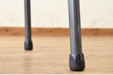 アンティーク家具　古い一枚板の鉄脚テーブル11　(机、作業台)