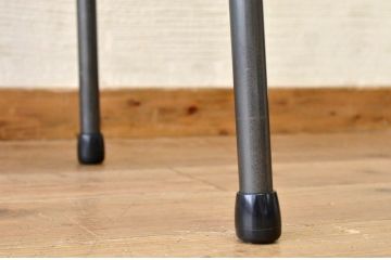 アンティーク家具　古い一枚板の鉄脚テーブル12　(机、作業台)
