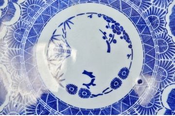 大正〜昭和初期　古い皿3枚セット　磁器