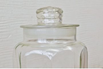 昭和レトロ　古い八角ガラス瓶
