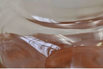 昭和レトロ　古い八角ガラス瓶