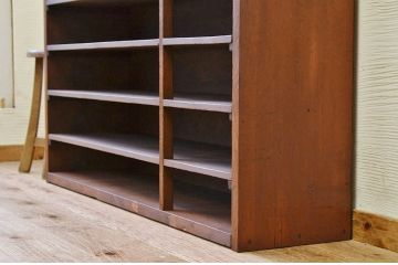 アンティーク家具　★古い木のアンティーク下駄箱(飾り棚)