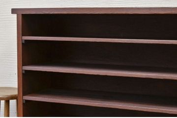 アンティーク家具　★古い木のアンティーク下駄箱(飾り棚)
