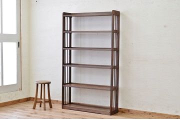 アンティーク家具　★古い木のアンティーク本棚(飾り棚)