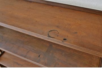 アンティーク家具　★古い木のアンティーク本棚(飾り棚)