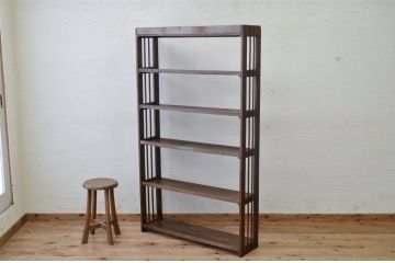 アンティーク家具　★古い木のアンティーク本棚(飾り棚)