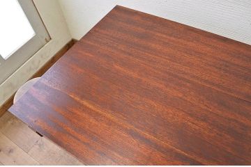 アンティーク家具　古い木のシンプルなアンティーク作業台(テーブル)