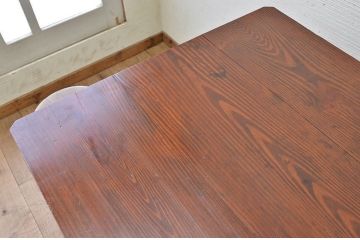 アンティーク家具　★古い木のアンティーク作業台(テーブル、机)