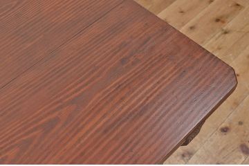 アンティーク家具　★古い木のアンティーク作業台(テーブル、机)