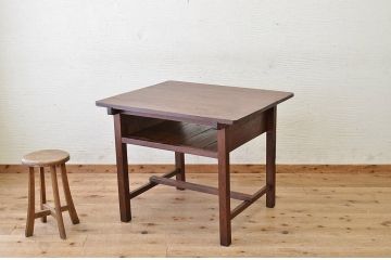 アンティーク家具　★古い木のアンティーク作業台(テーブル、机)