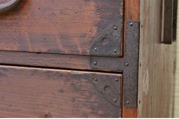 アンティーク家具　古民具　古いお家の時代箪笥ローボード
