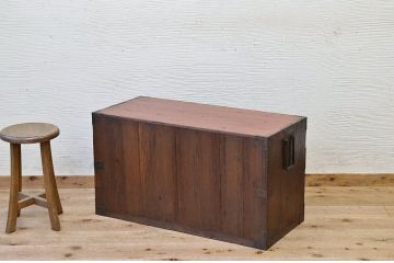アンティーク家具　古民具　古いお家の時代箪笥ローボード