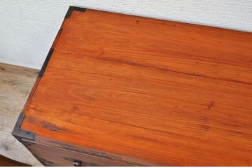 アンティーク家具　☆古民具　味のある二段重ね時代箪笥2