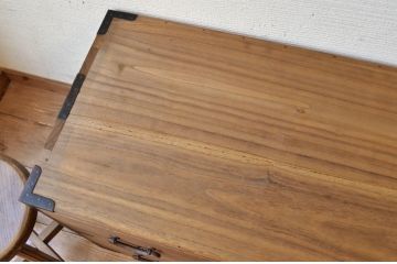 ☆美品!古い木味の二段重ね五丁引き時代箪笥