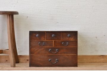 アンティーク家具　高級品!古い総桑材の指物小引き出し