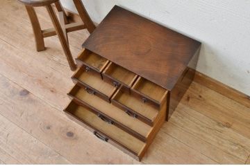 アンティーク家具　高級品!古い総桑材の指物小引き出し