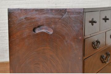 アンティーク家具　高級品!古い総桑材の指物小引き出し