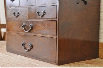 アンティーク家具　高級品!古い総桑材の指物小引き出し