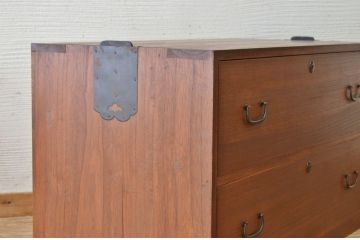 美品!シンプルなアンティークローボード(ローチェスト)
