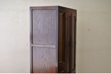 美品!古い欅材の漆の綺麗なワードローブ(洋服箪笥)