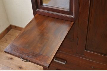 美品!古い欅材の漆の綺麗なワードローブ(洋服箪笥)