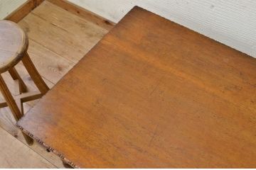 アンティーク家具　重厚!引き出し付きアンティークテーブル(作業台、机)