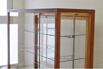 レトロ家具　古い駄菓子屋のレトロで大きなガラスケース