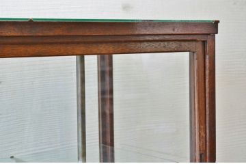 アンティーク家具　古いタバコ屋の大きな鉄脚ガラスケース(ショーケース)