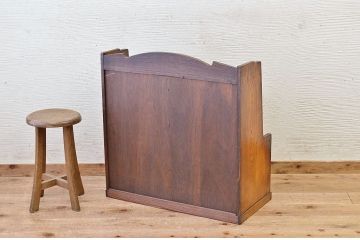 古い栓材の象嵌入りアンティークライティングビューロー