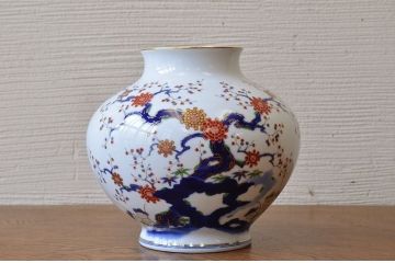 中古美品　定価20000円　深川製花瓶(有田焼)