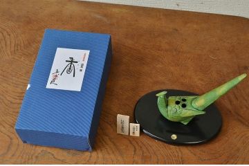 三枝惣太郎作　鉄製香炉　国鳥雉　未使用