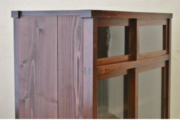 アンティーク家具　★使い込まれたアンティーク収納棚(食器棚)