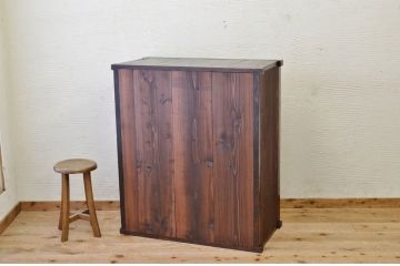 アンティーク家具　★使い込まれたアンティーク収納棚(食器棚)