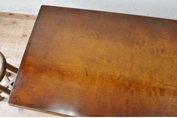 アンティーク家具　1970〜80年代飛騨産業キツツキマークセンターテーブル(大)