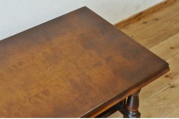 アンティーク家具　1970〜80年代飛騨産業キツツキマークセンターテーブル(大)