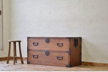 アンティーク家具　ジャンク品!時代箪笥ローボード(ローチェスト)1