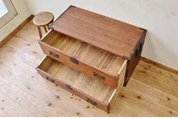 アンティーク家具　ジャンク品!時代箪笥ローボード(ローチェスト)1
