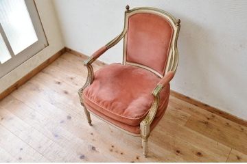 中古　アンティーク調　アームチェア1脚1