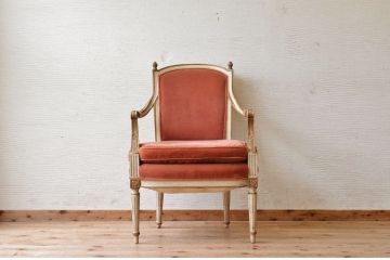 中古　アンティーク調　アームチェア1脚2