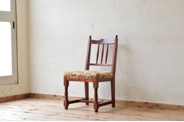 アンティーク家具　メーカー不明　作りの良いデスクチェア(椅子、イス)