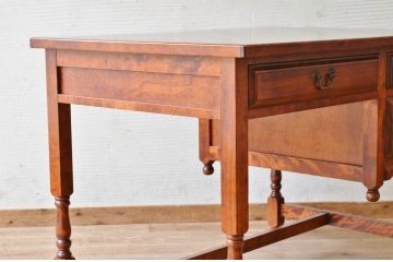 アンティーク家具　メーカー不明　作りの良いデスク(机、在宅ワーク、在宅用テーブル)